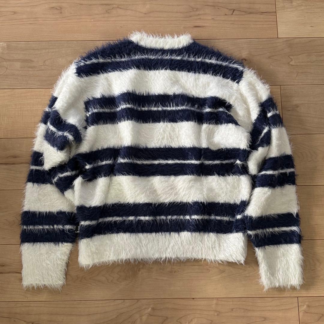 stussy Hairy Stripe Crew Sweater ボーダーニット