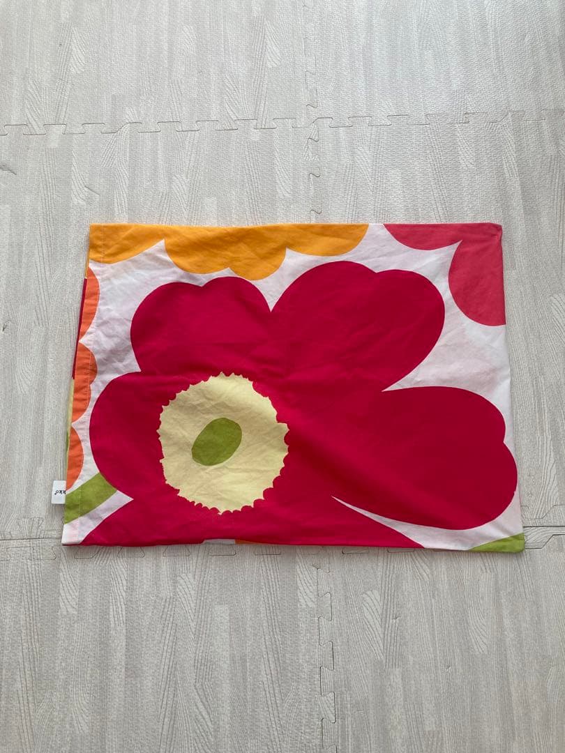 marimekko 花柄 掛け布団カバー、枕カバーセット
