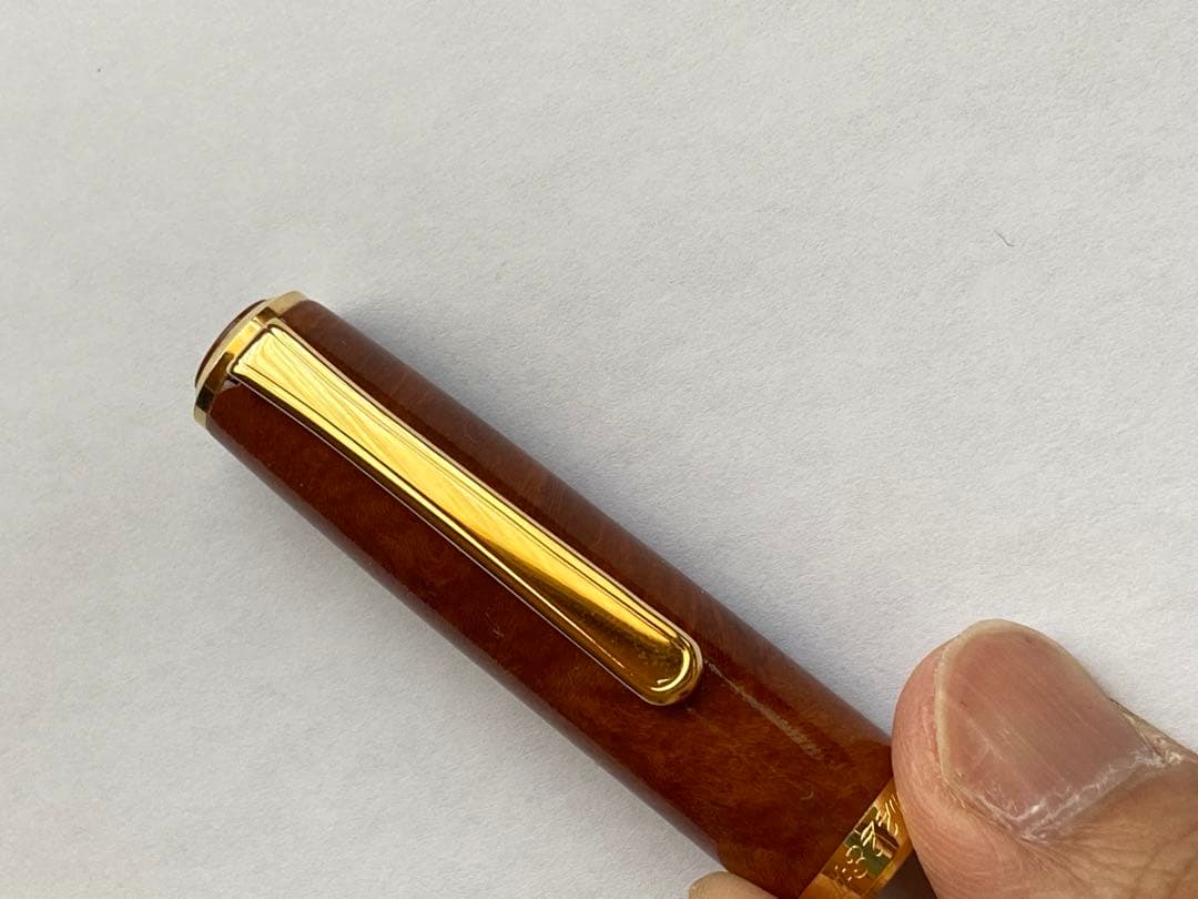 【廃番品】プラチナ万年筆　旧型ブライヤー#3776 14K 細字　コンバーター付