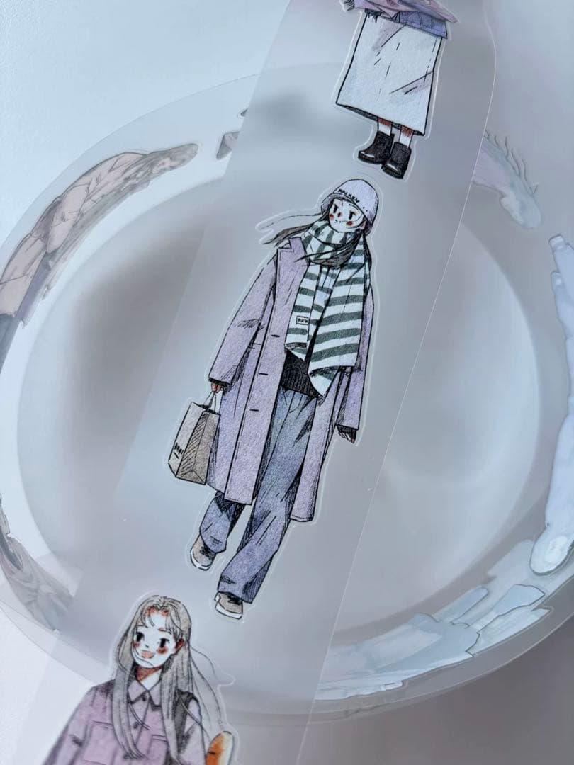 新品　走過　PET霧面型抜きタイプ　マスキングテープ　マステ　10m