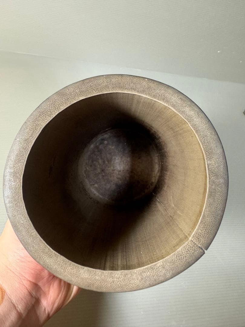 2378 古唐物 竹彫 竹筆筒　置物　時代物