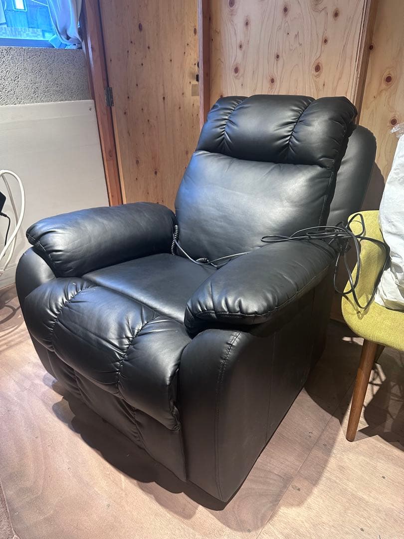 美品　電動ラウンジチェア　シフォン　ブラック