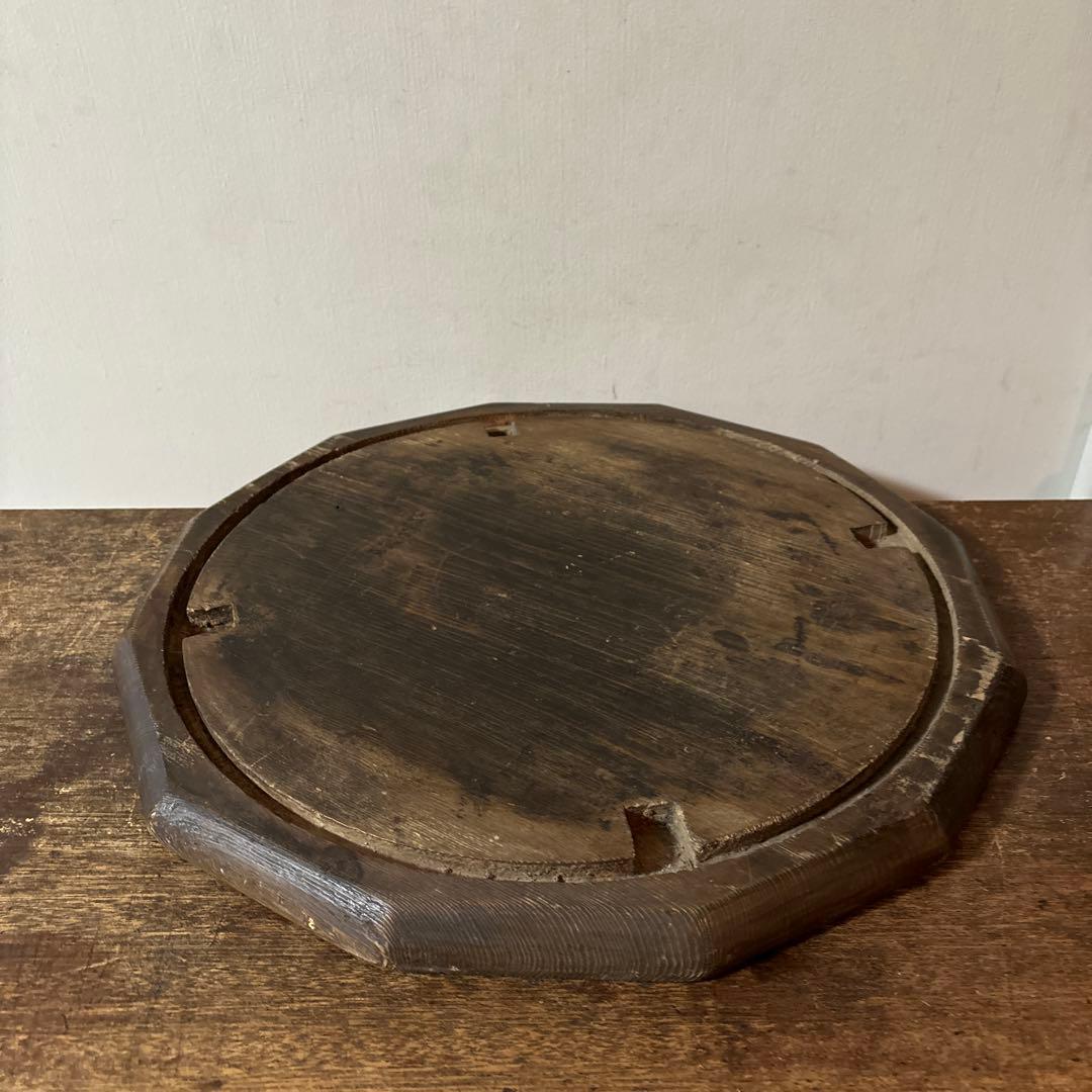 李朝十二角膳天板その63 盆.古道具.骨董品.韓国骨董. Antique.酒器盆