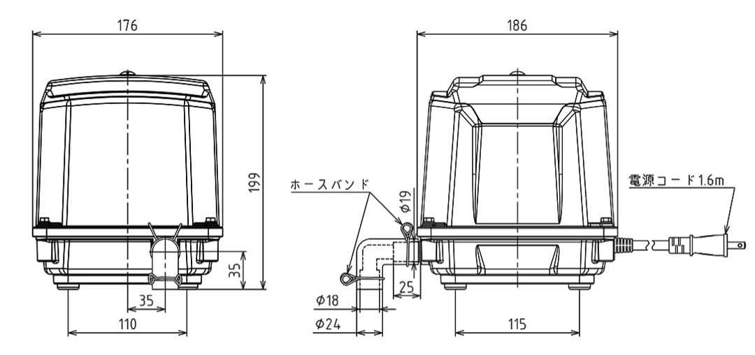 TIP-30 30リットルブロワー