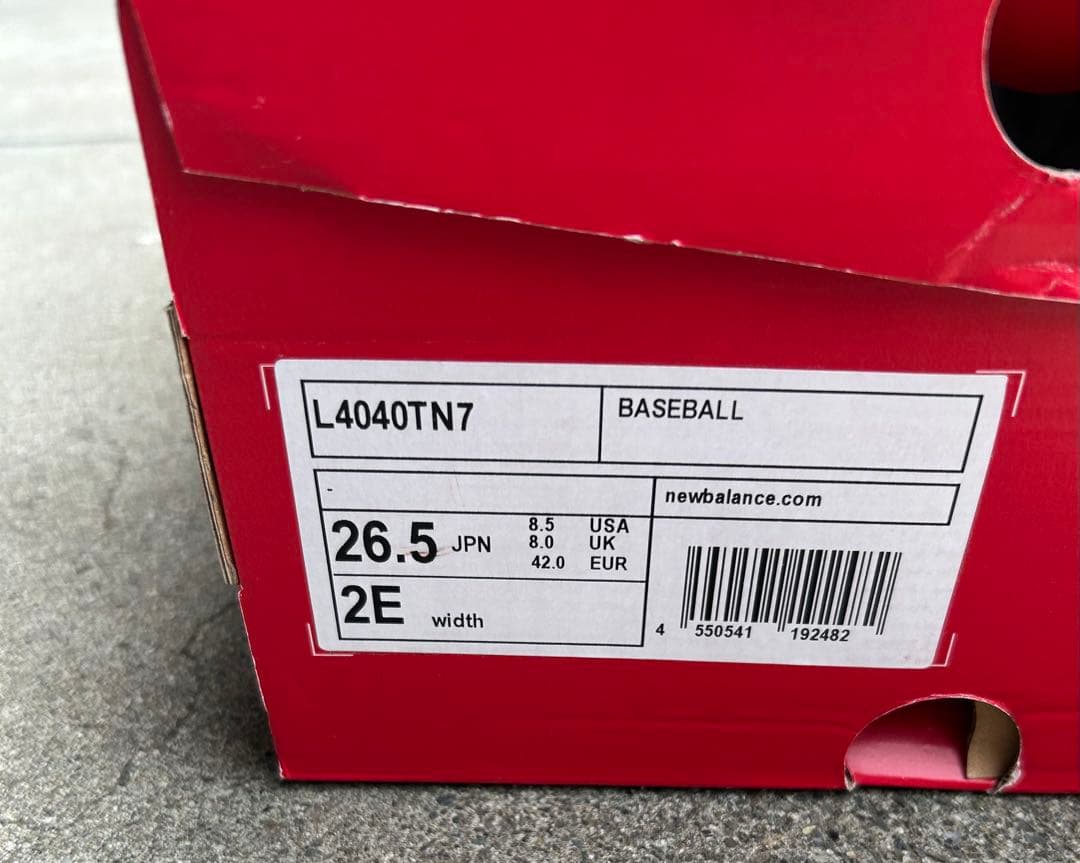 新品・未使用 26.5cm ニューバランス4040金具スパイク