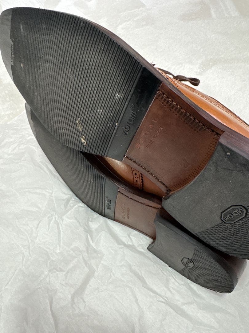 REGALブラウン ウィングチップ シューズ