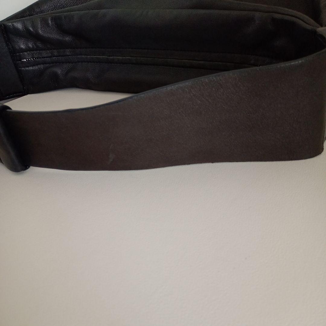 cosレザープリーツベルトバッグ