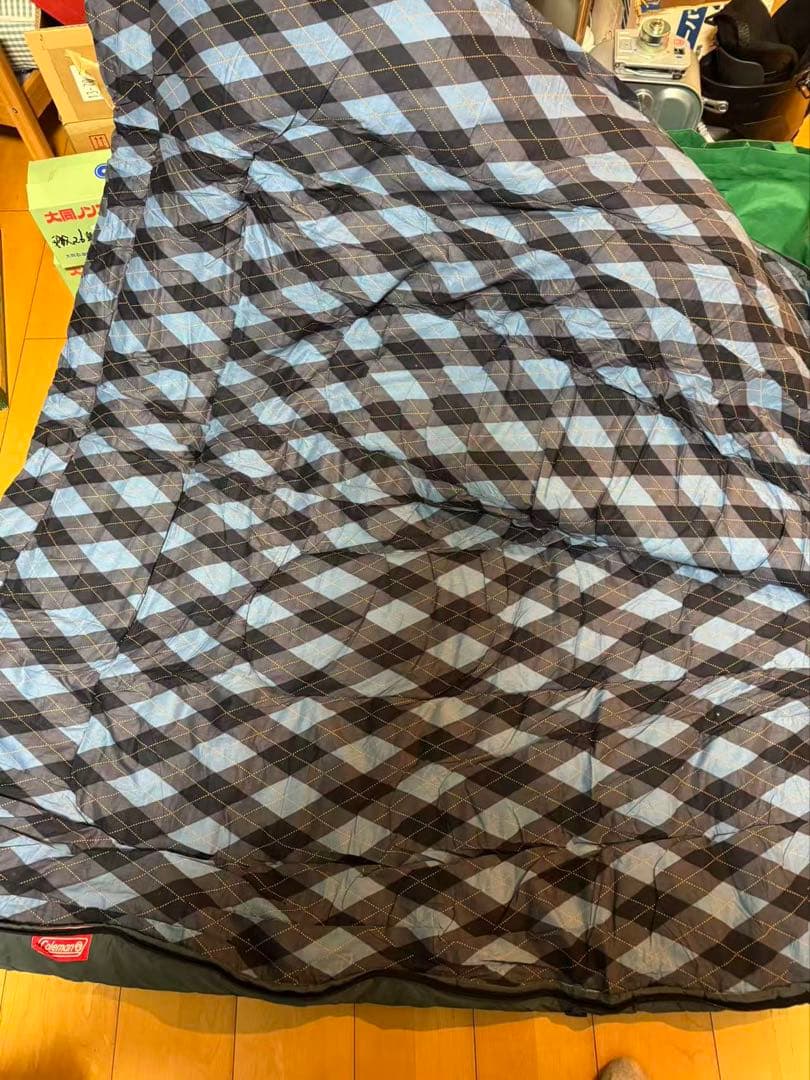 三点まとめ売り　コールマン　シュラフ　枕付き　アーガイル