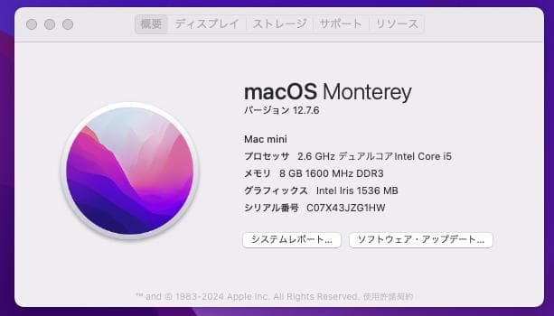 Macデスクトップ Apple Mac mini Late 2014 A1347 SSD 1TB