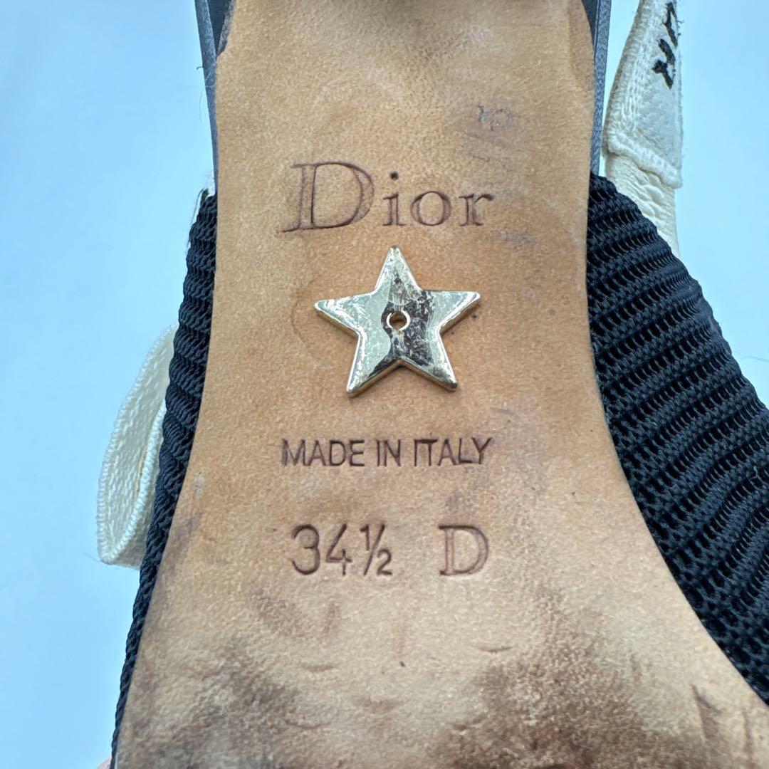 クリスチャンディオール スリングバック　サンダル 34.5 22cm 人気