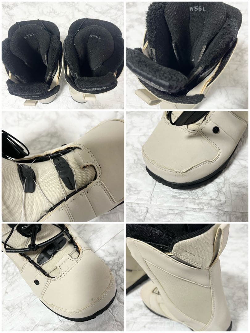 RIDE ライド SAGE スノーボードブーツBOA 23㎝ ベージュ×ブラック