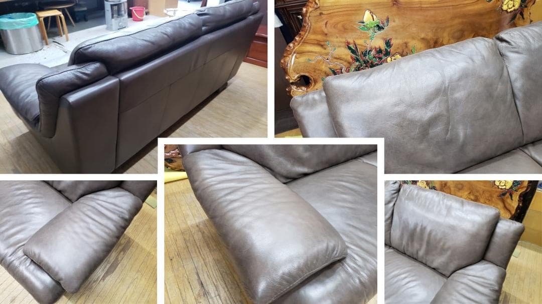 b3　NATUZZI EDITIONS　本革　トリプルソファ