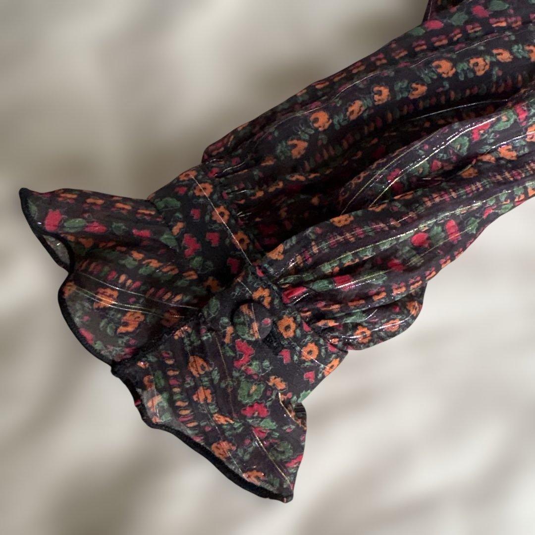 SÉZANE フリル付き花柄シャツ 36