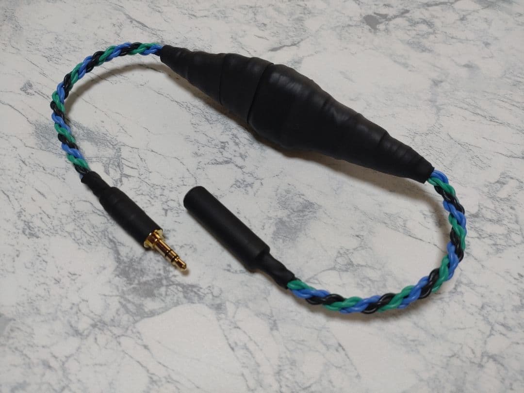 最新 140段式カタパルト　3.5㍉3極メス-3.5㍉3極オス　約38cm　6芯