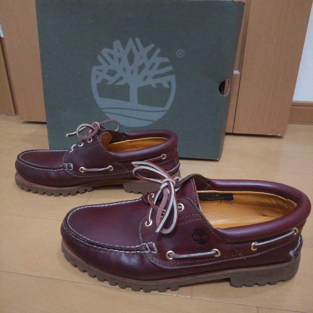 【ケア済・値下げ可】Timberland 3eye バーガンディ