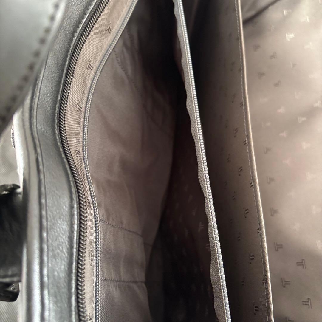 TUMI ビジネスバッグ 本革 レザー 2way 保存袋 ショルダー ブラック
