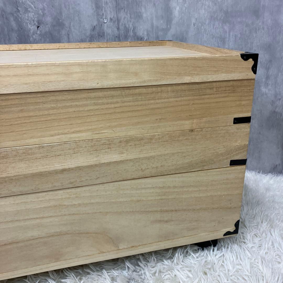 桐箪笥 桐箱 着物 衣装ケース 3段 桐タンス