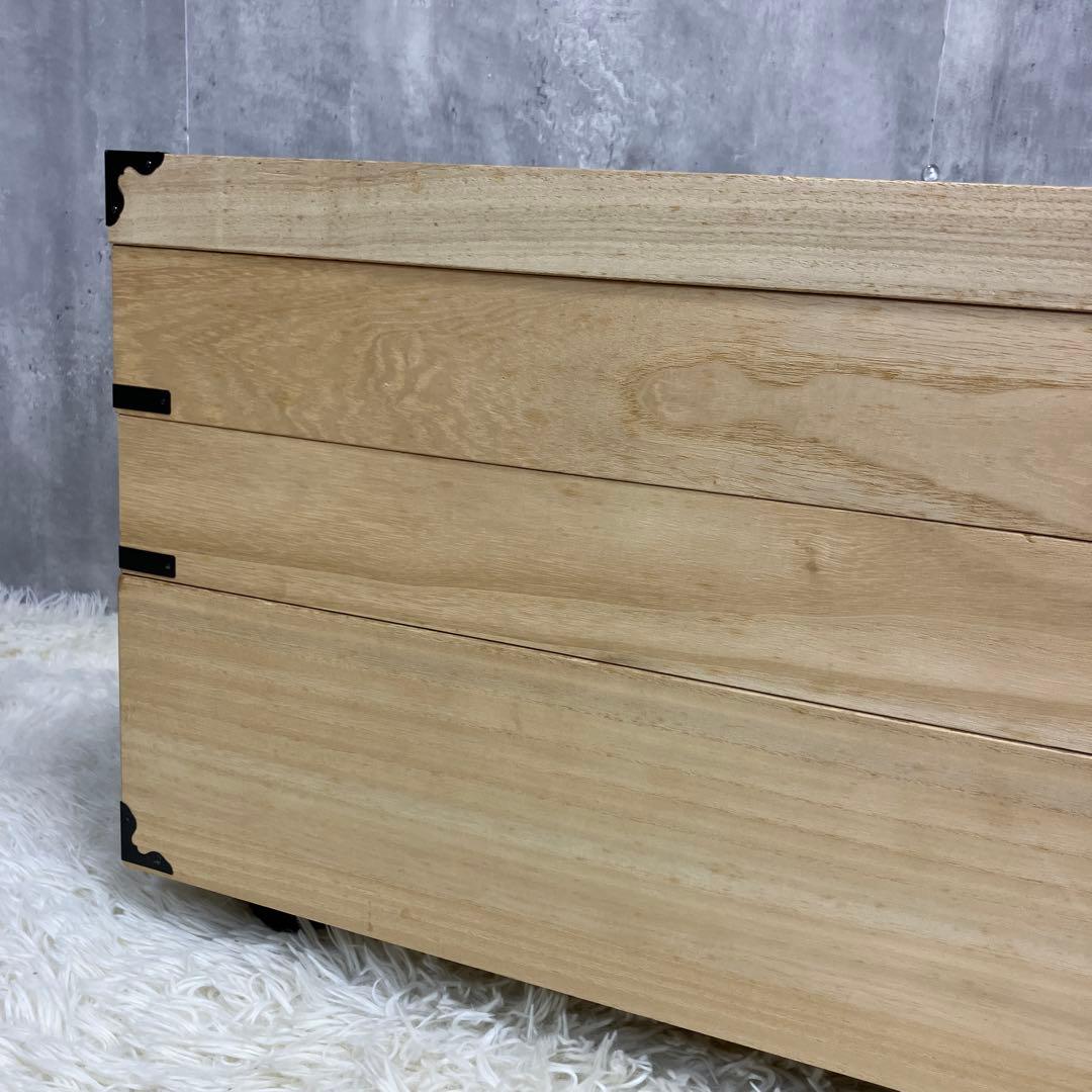 桐箪笥 桐箱 着物 衣装ケース 3段 桐タンス