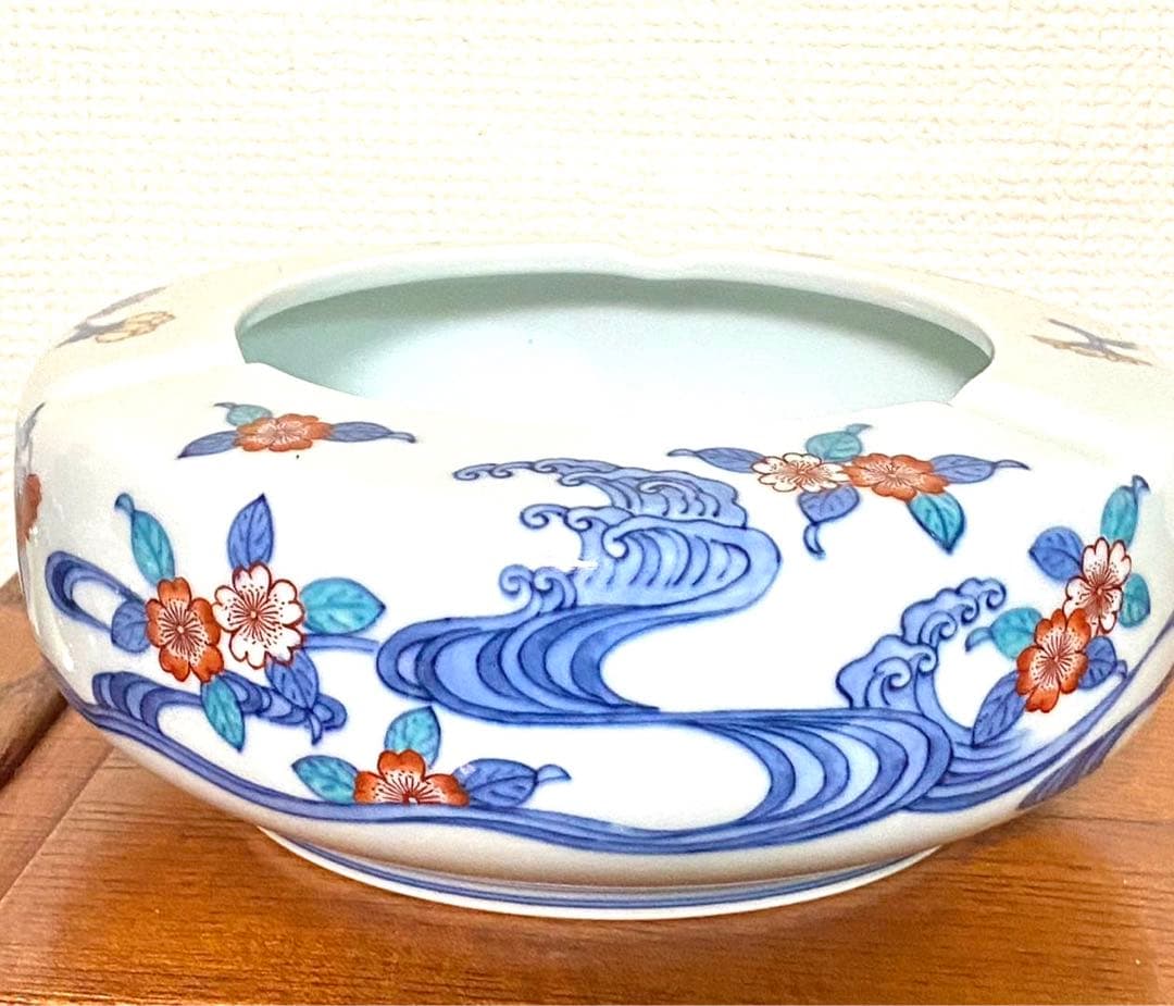 特别イベント　今右衛門 錦浪花絵 灰皿 箱付