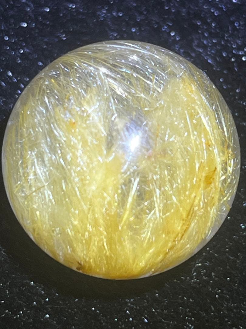 ルチルクォーツ　スフィア　丸玉　24.5mm 透明感抜群　天然石
