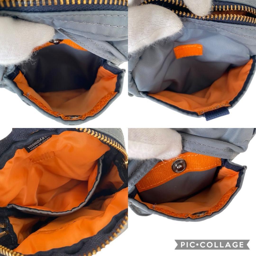 未使用級 ポーター タンカー PX バーティカル　ショルダーバッグ 　グレー系