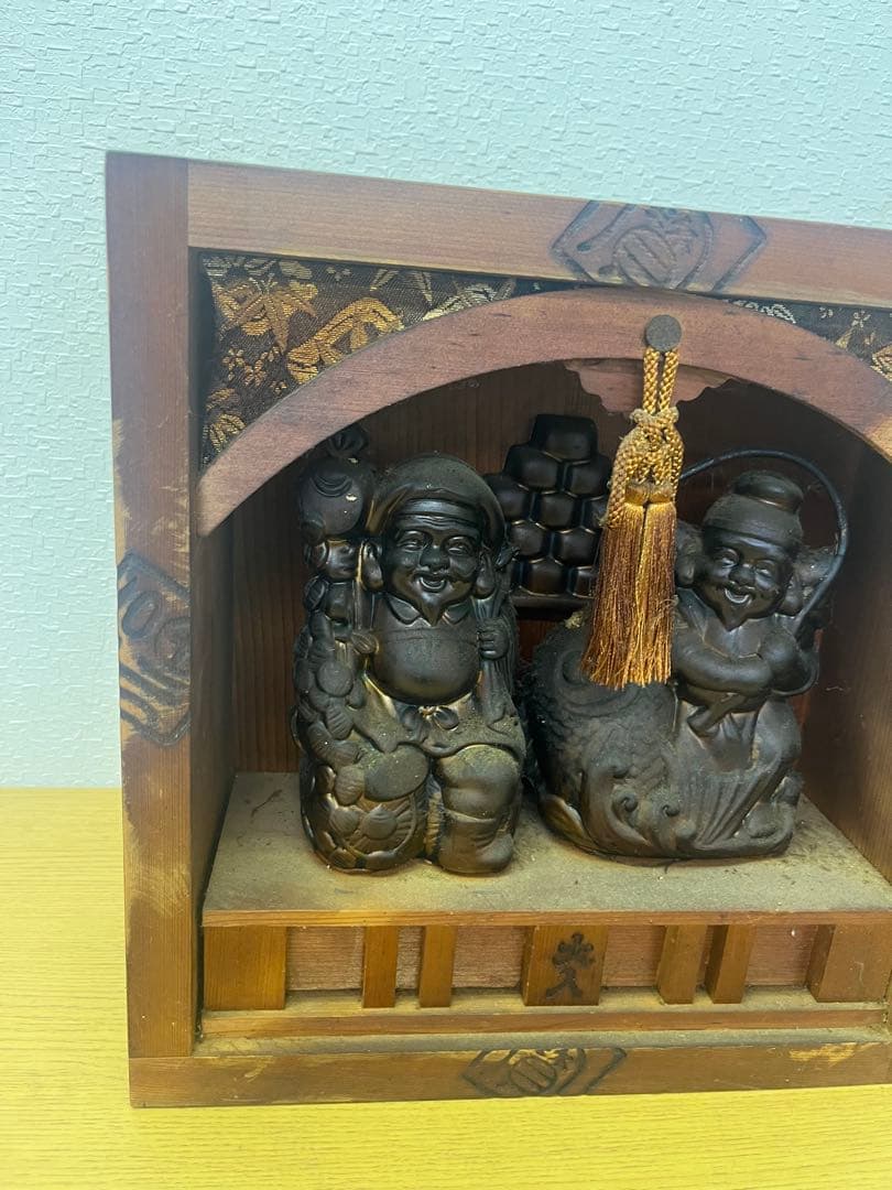 七福神　大黒天　恵比寿　置物　縁起物　開運　古美術　骨董　商売繁盛