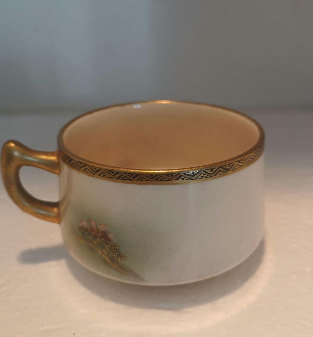 薩摩焼　神山　9点セット　カップ　ソーサー　ポット　クリーマー　シュガー