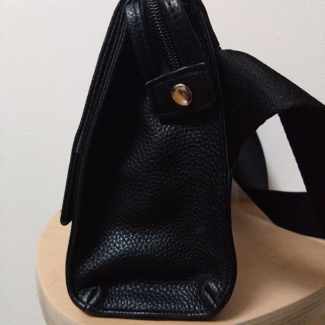 ear PAPILLONNER ワイドテープ ショルダーバッグ　ブラック