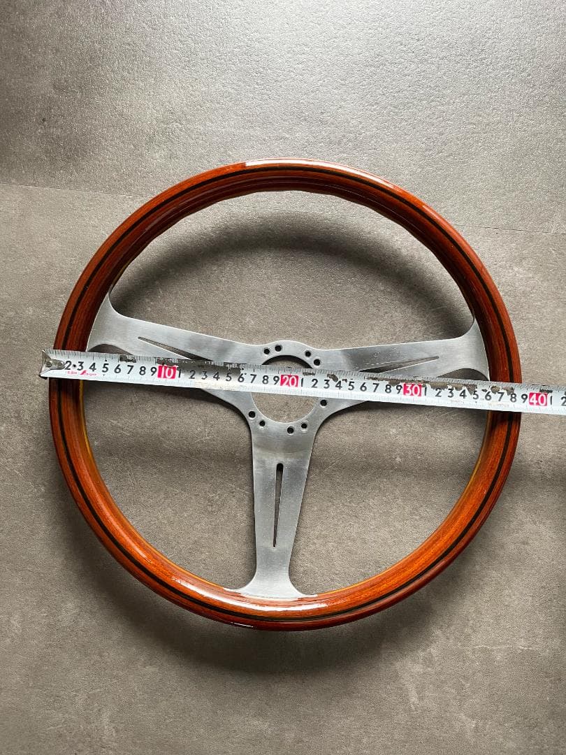 【直径約39cm】当時物 NARDI クラシックウッドステアリング 希少サイズ