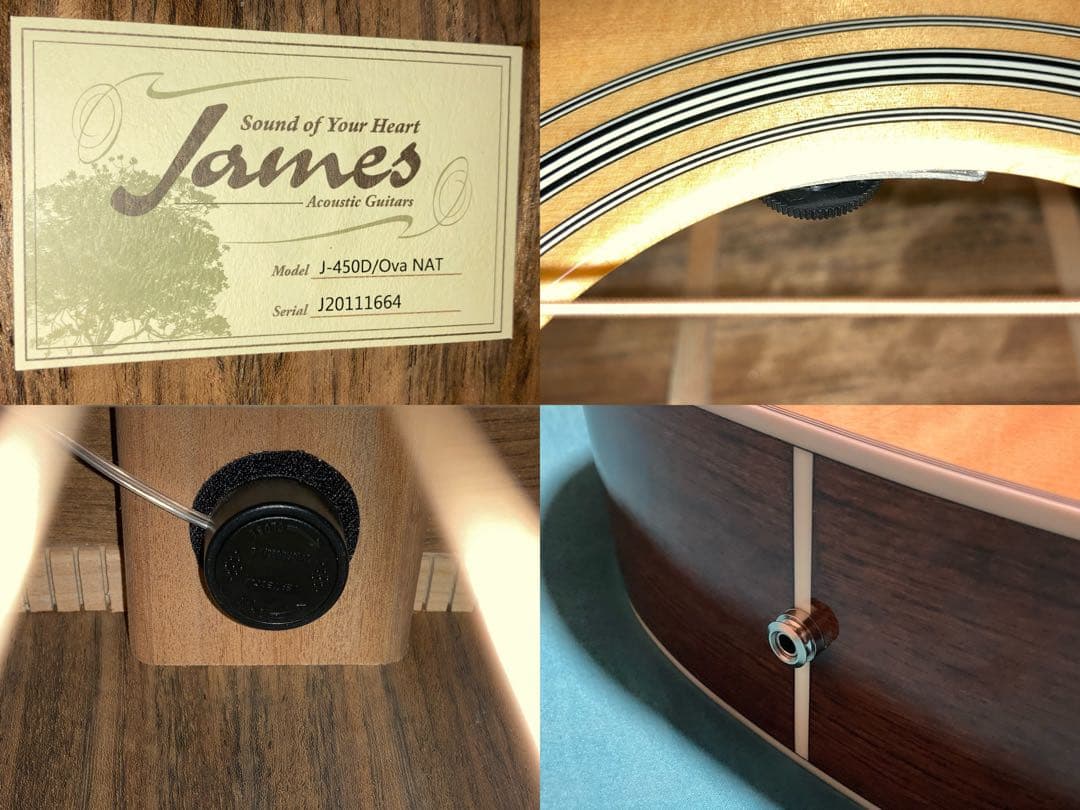 James J-450D/Ova NAT ジェームスエレアコギター
