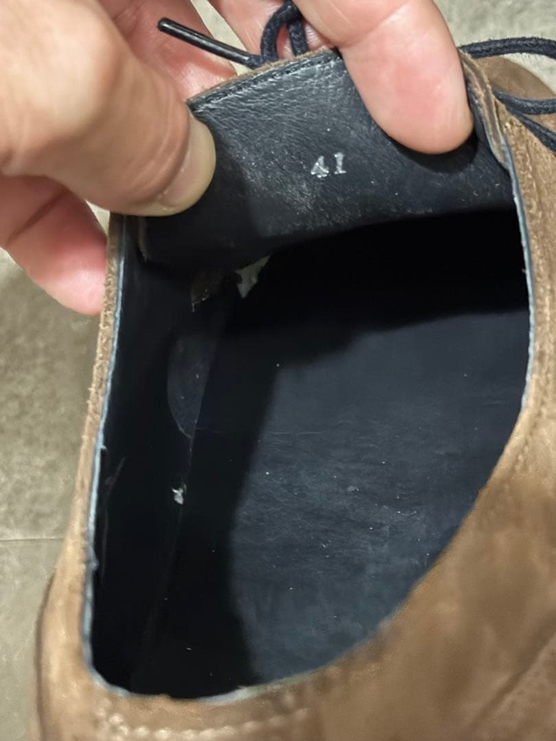 極美品　KLEMANクレマン　スエード　ダークブラウン　サイズ41 使用感極少