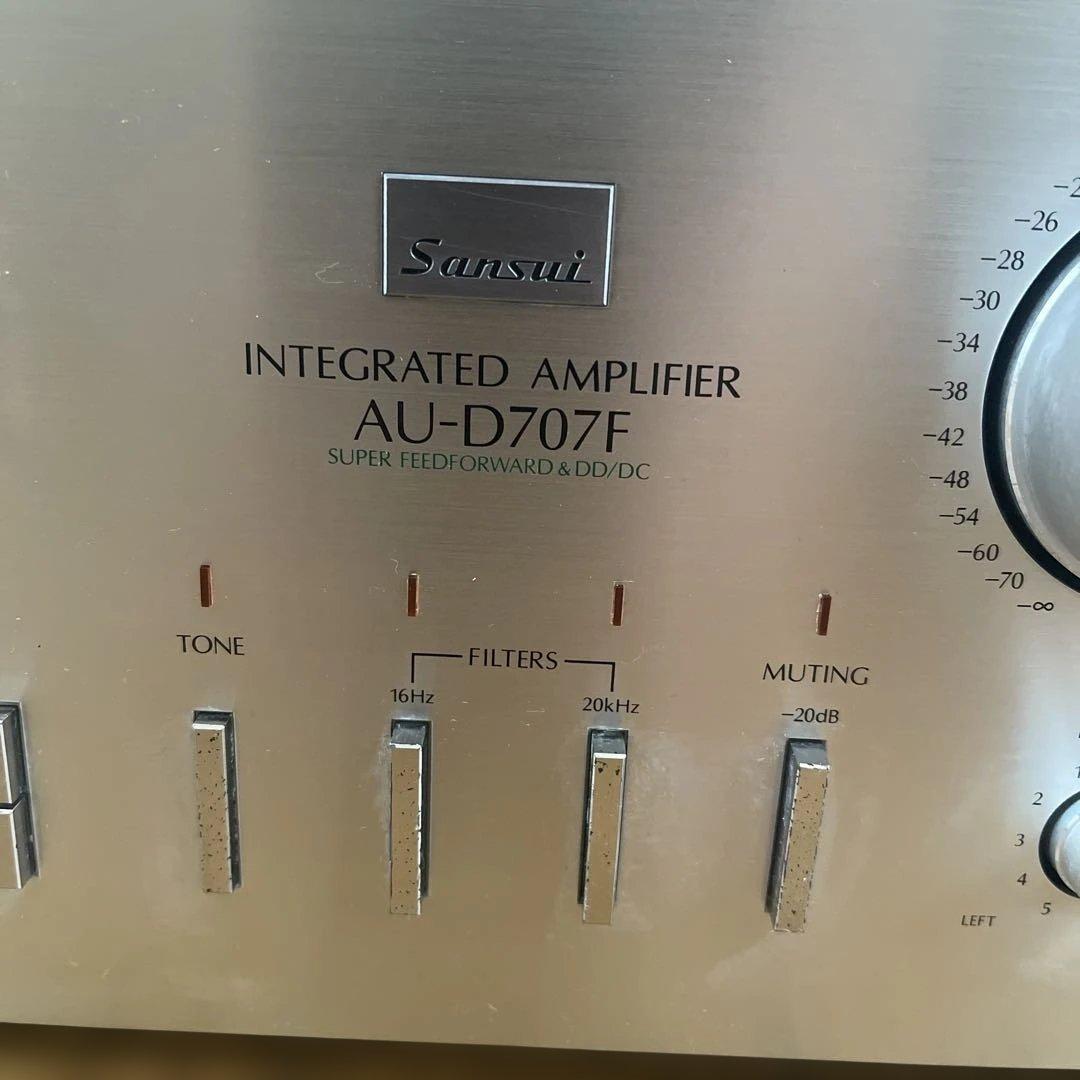 Sansui AU-D707F プリメインアンプジャンク品電源入りません。