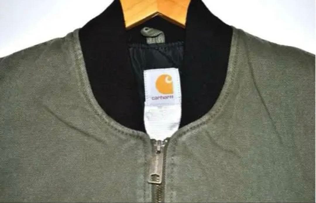 カーハート ダックベスト キルティング OD L 古着