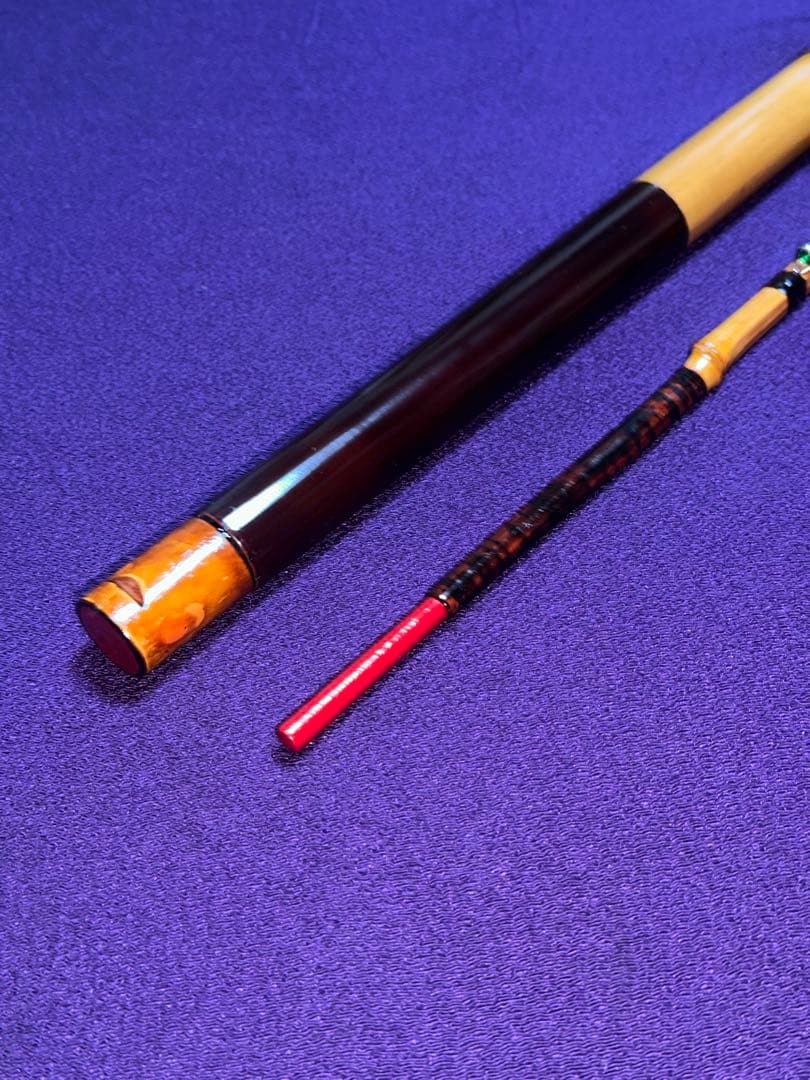 超極細穂先、クリスタルガイドの ヘチ竿 チヌ竿 印籠継 2本継 203cm和竿