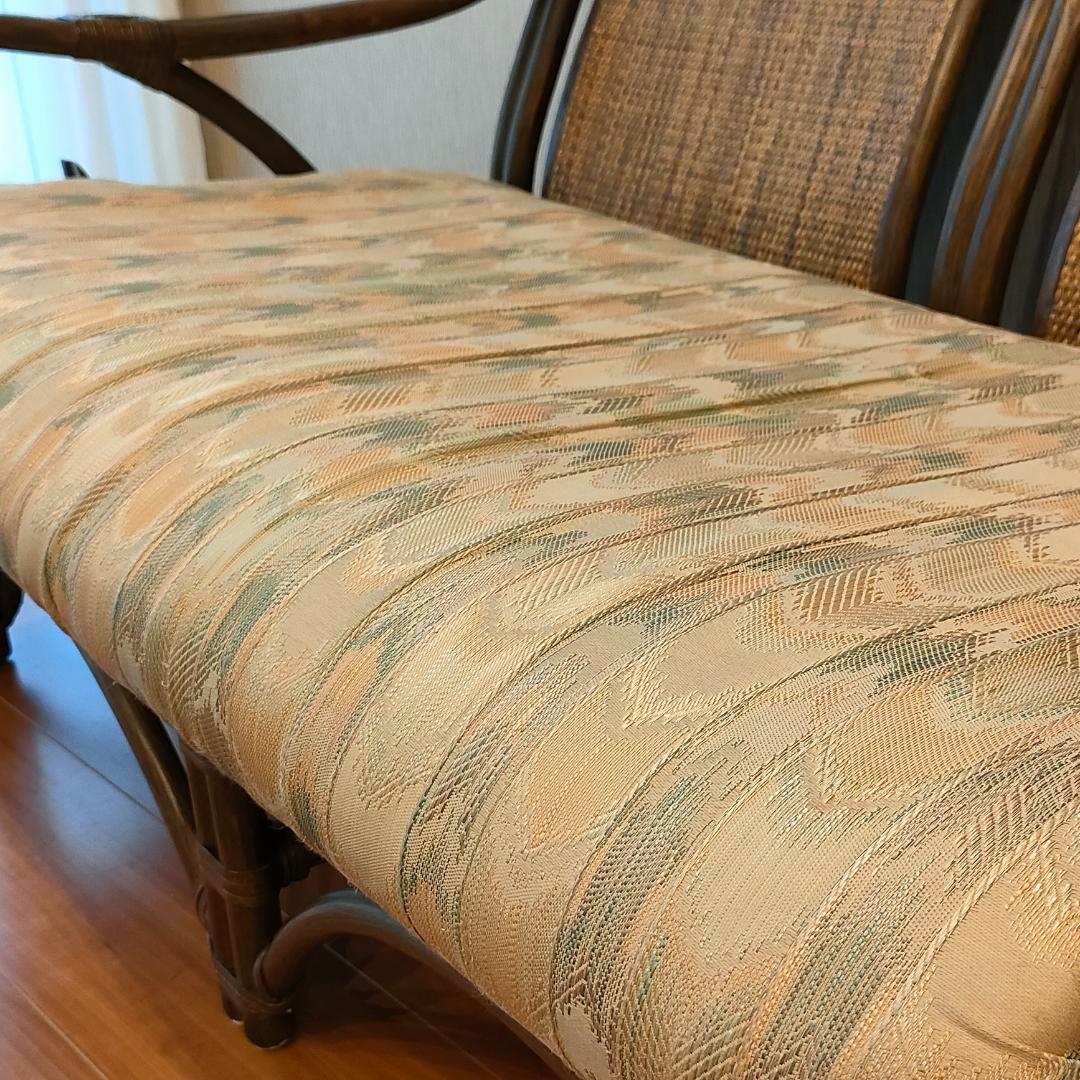 美品　KOSUGA　MEHITABEL　コスガ　アジアン家具　2人掛けソファ