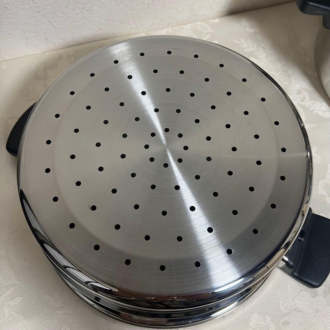 【AmwayQueen】 新品☆美品☆蒸し器☆中型鍋☆両手鍋☆片手鍋☆セット売り