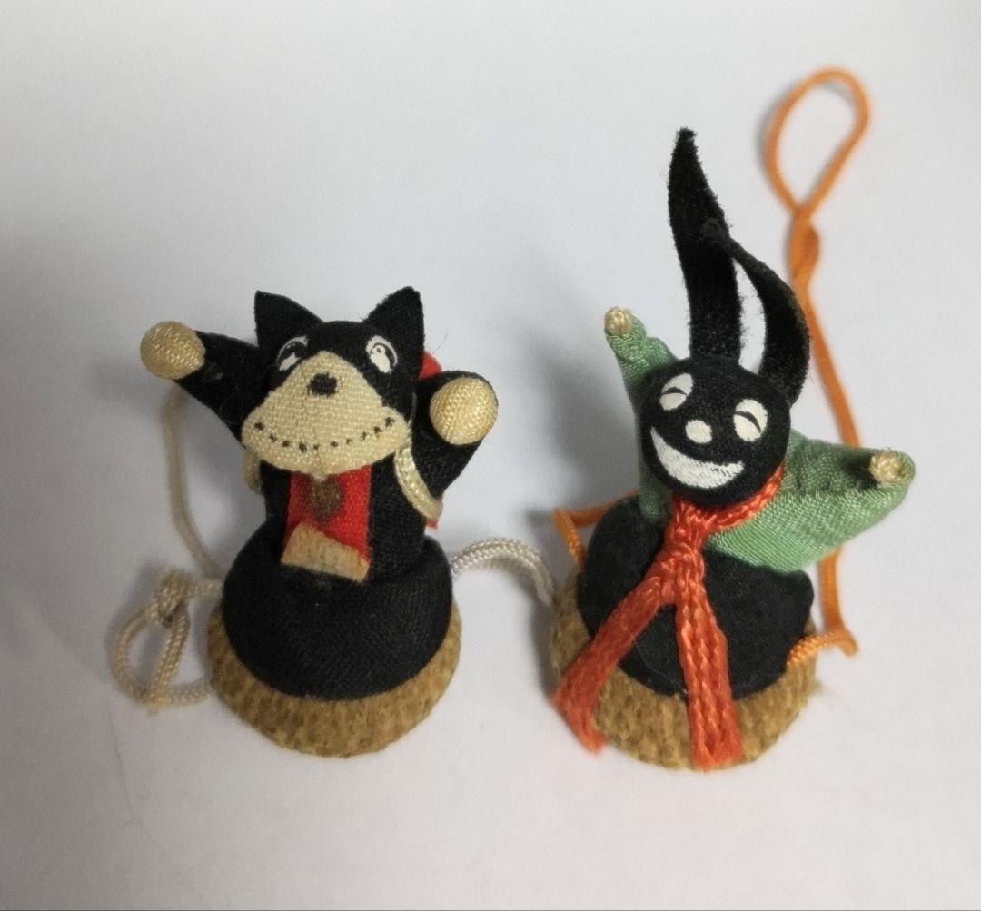 昭和レトロ　古い民芸品　のらくろ　ミニチュア　人形　置物　匿名配送