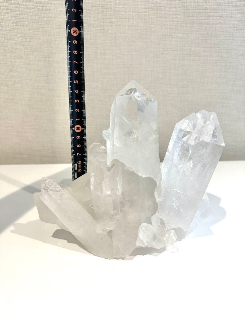 超特大・虹入り　ブラジリアンクォーツ　クラスター　クリスタル　クリアクォーツ