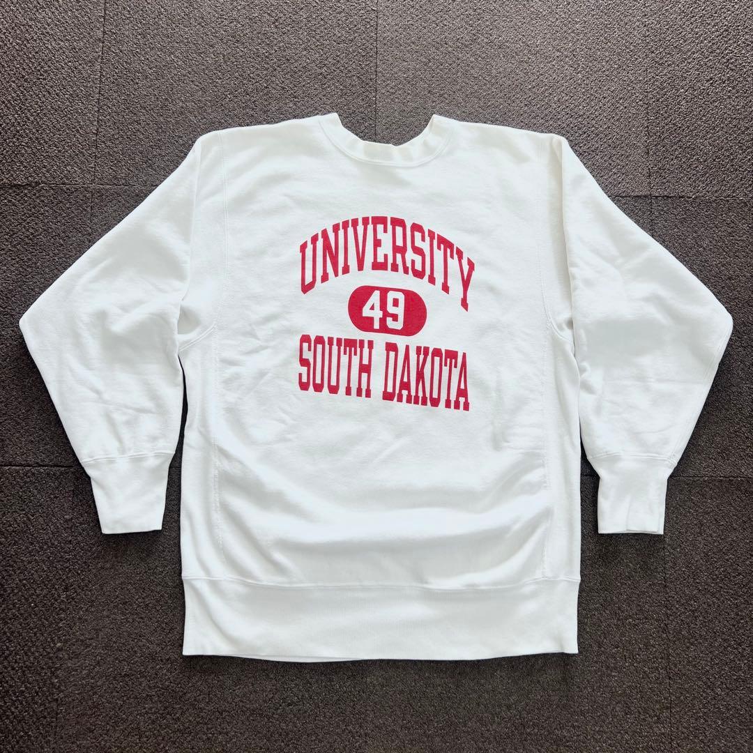 90s チャンピオンリバースウィーブ　染み込みプリント　サイズXL