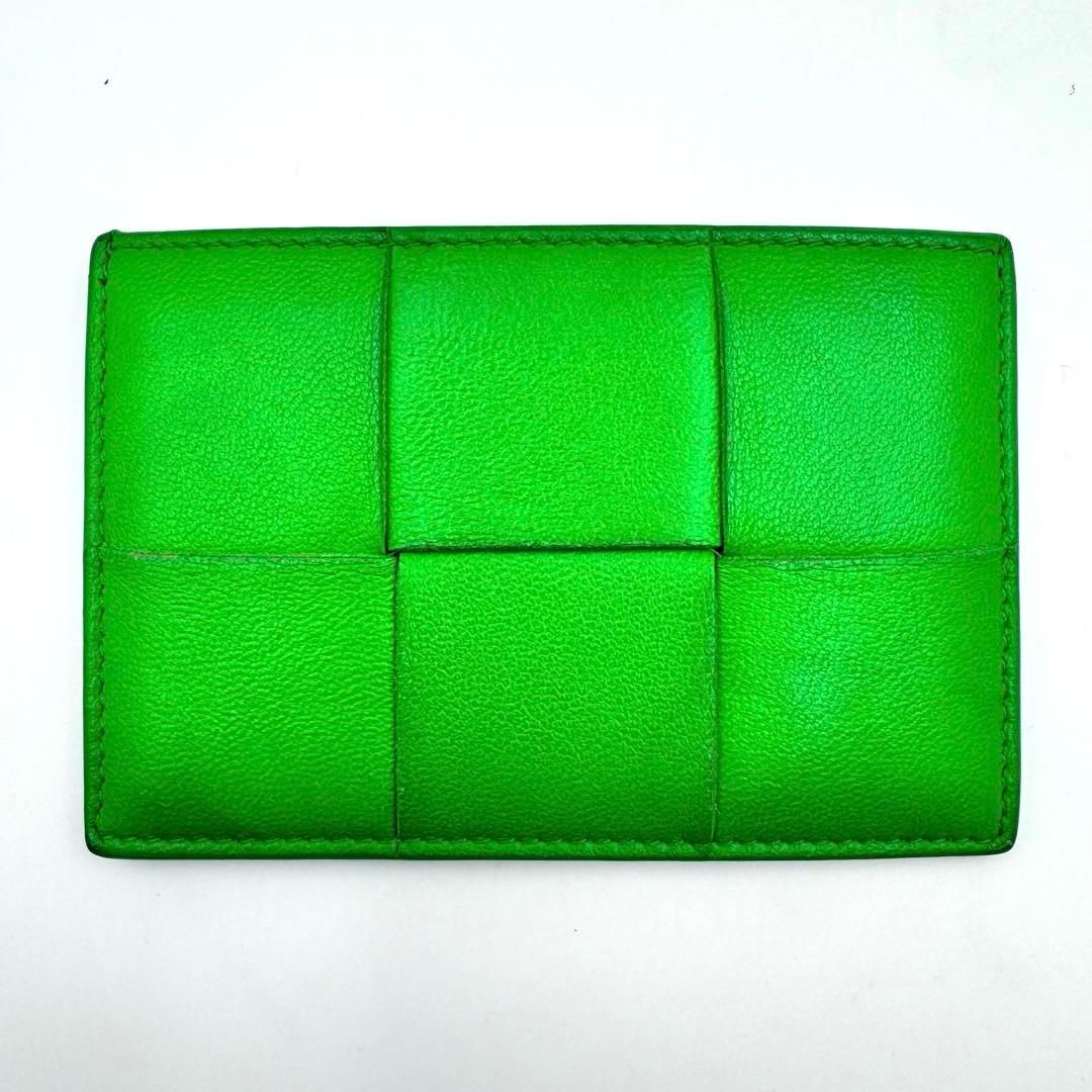 BOTTEGA VENETA カセット　名刺入れ　グリーン　本革