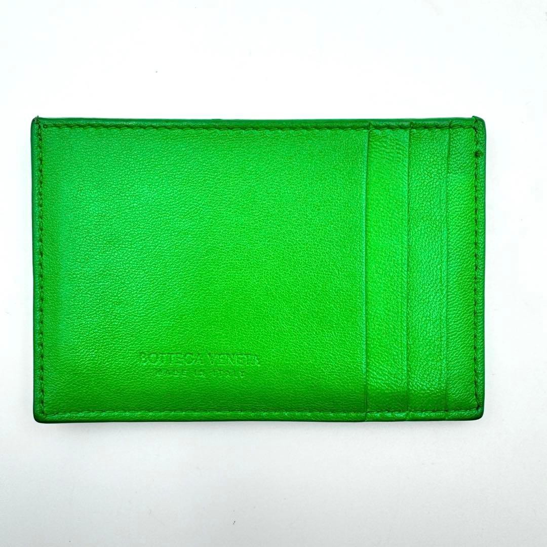 BOTTEGA VENETA カセット　名刺入れ　グリーン　本革