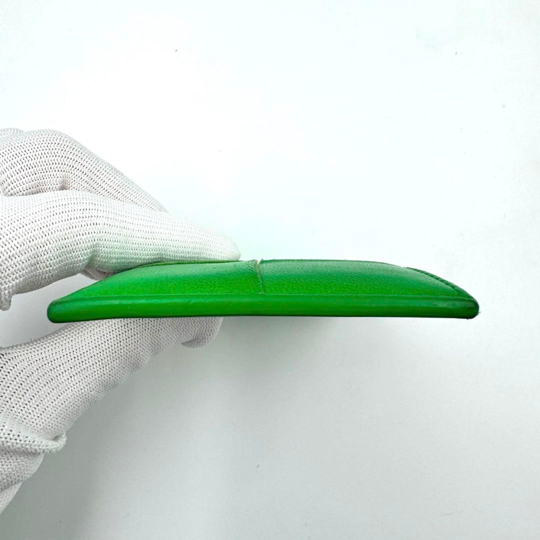 BOTTEGA VENETA カセット　名刺入れ　グリーン　本革