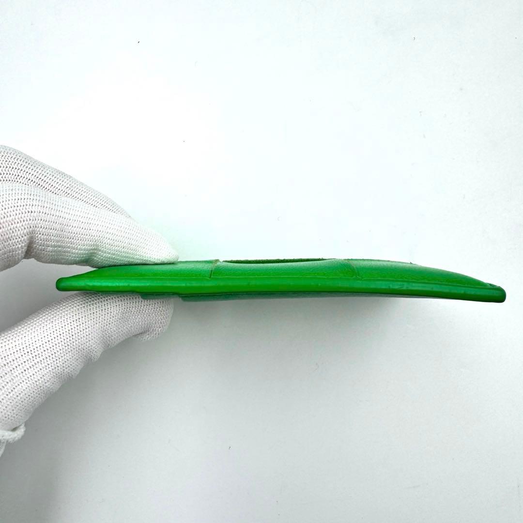 BOTTEGA VENETA カセット　名刺入れ　グリーン　本革