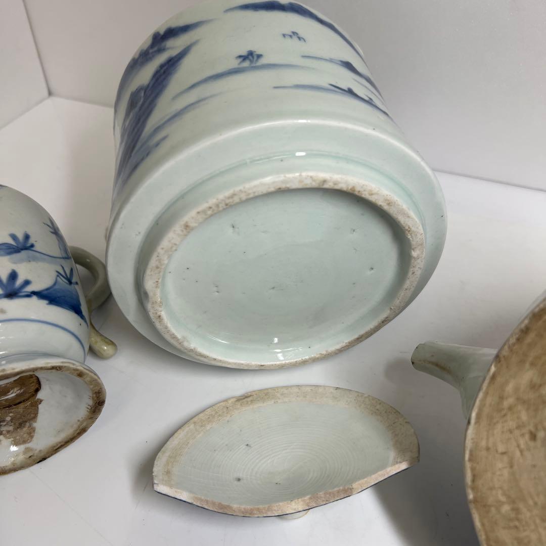 中国清時代　水次、古伊万里水次、膾皿色々　東Y7-1223③タカト