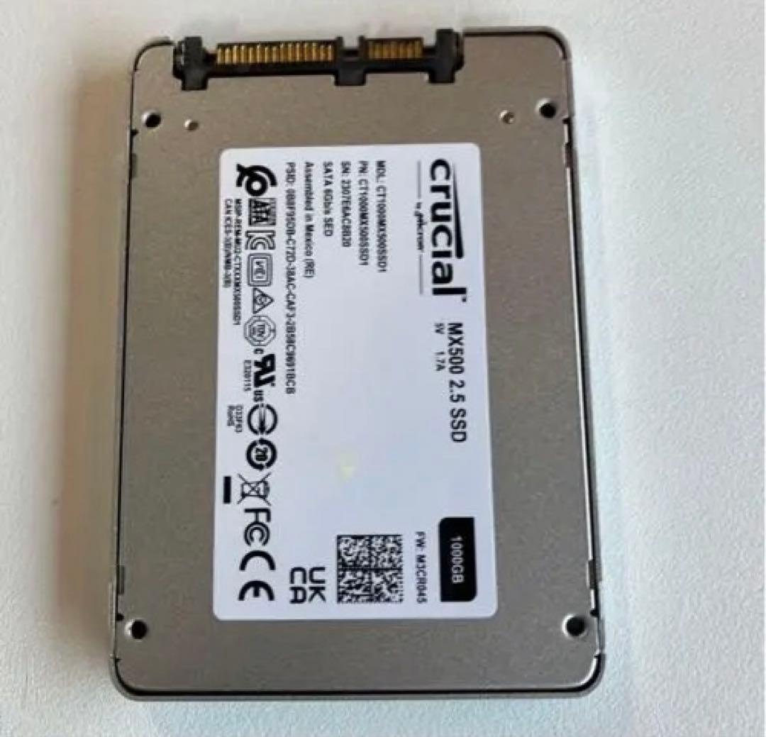 ジャンク品　Crucial MX500 1000GB 2.5インチSSD