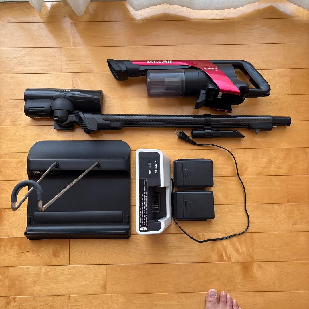 SHARP スティッククリーナー EC-AR5X-P バッテリー2つ