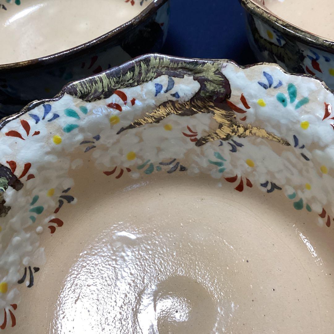 京焼乾山写雲錦平向付10客　　新品未使用