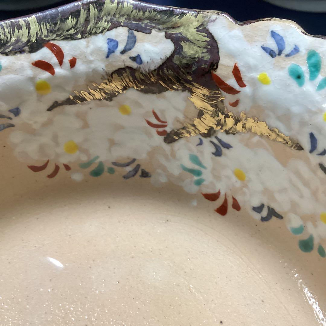 京焼乾山写雲錦平向付10客　　新品未使用