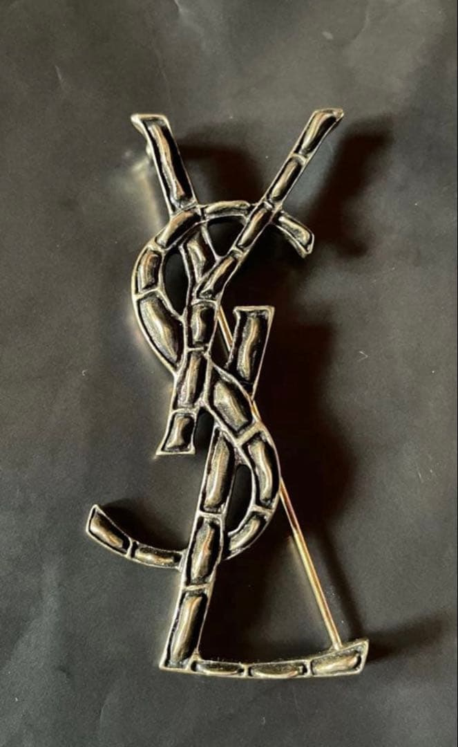【美品】YSL ブローチ