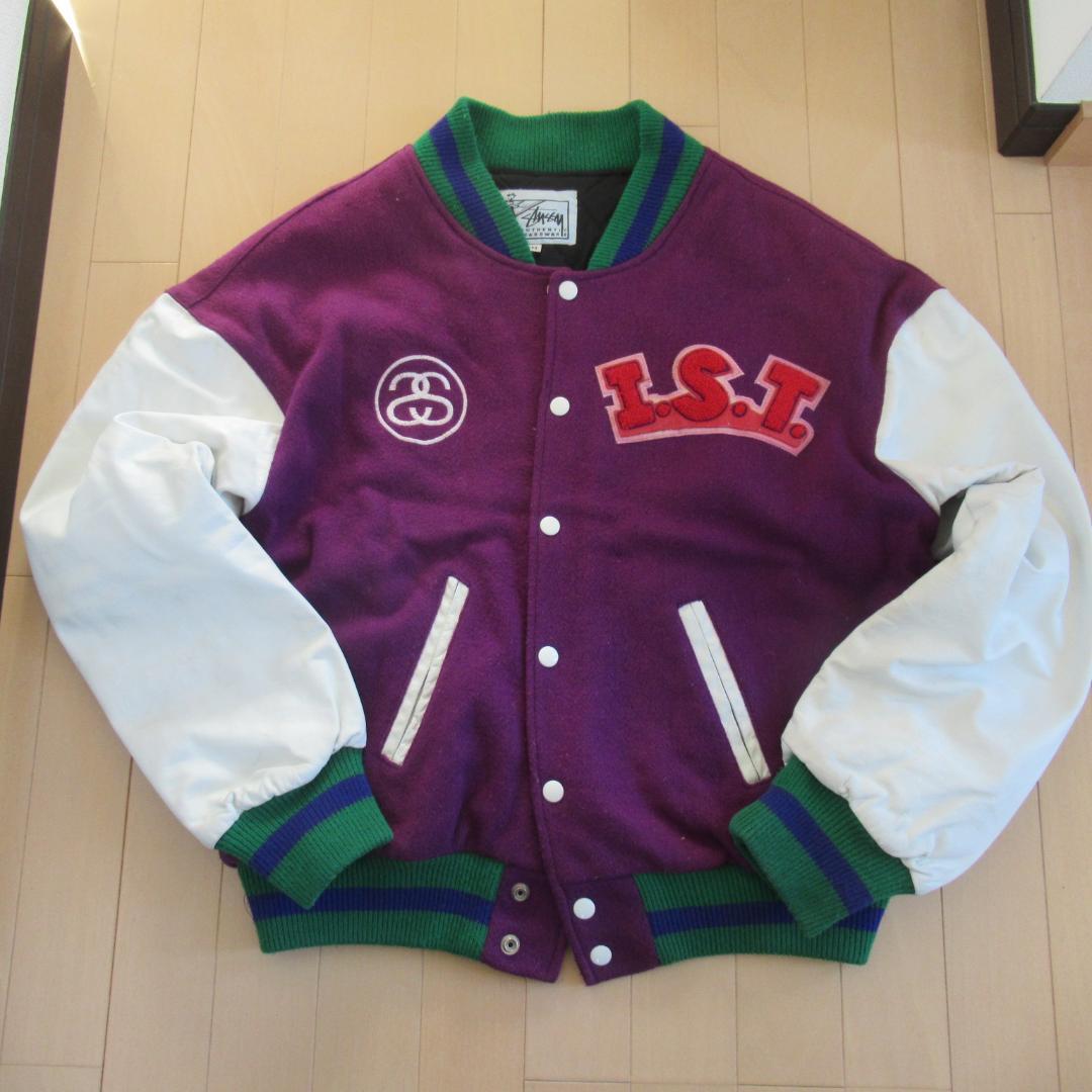 80s ist Stussy old スタジャン ステューシー 黒タグ usa製